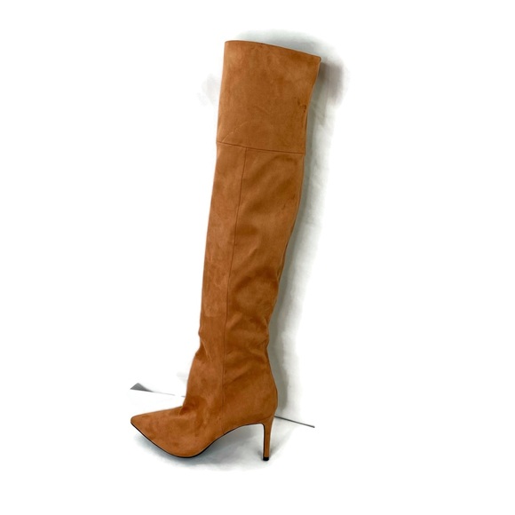 Jeffery Campbell Pillar Hi Over The Knee Stiletto Blush Stretch Boots 8.5 - Picture 6 of 15